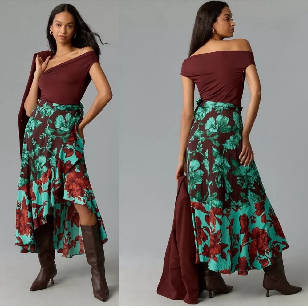 Maeve wrap maxi skirt new without tags.